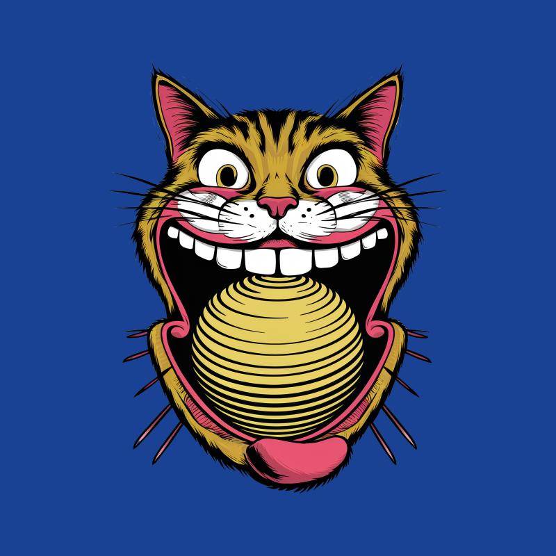 Cheshire Cat Grin T-Shirt, Alice in Wonderland Inspired, Funny Cat Tee, Whimsical Graphic Tee, Unisex Shirt for Cat Lovers Male T-Shirt