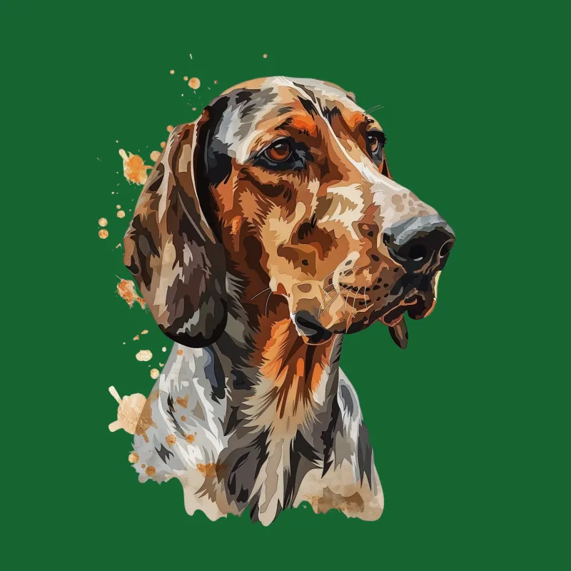 Watercolor Basset Hound Dog T-Shirt, Graphic Tee for Pet Lovers, Animal Portrait Shirt, Casual Canine Top, Unisex Tee Gift Idea Male T-Shirt