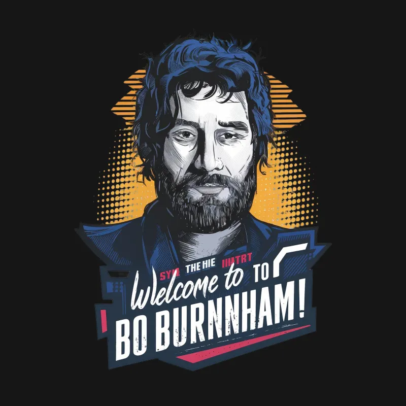 Graphic T-Shirt, Artistic Portrait Tee, Cool Comedian Shirt, Welcome to Bo Burnham, Unisex Clothing, Casual Wear, Gift Idea Female T-Shirt