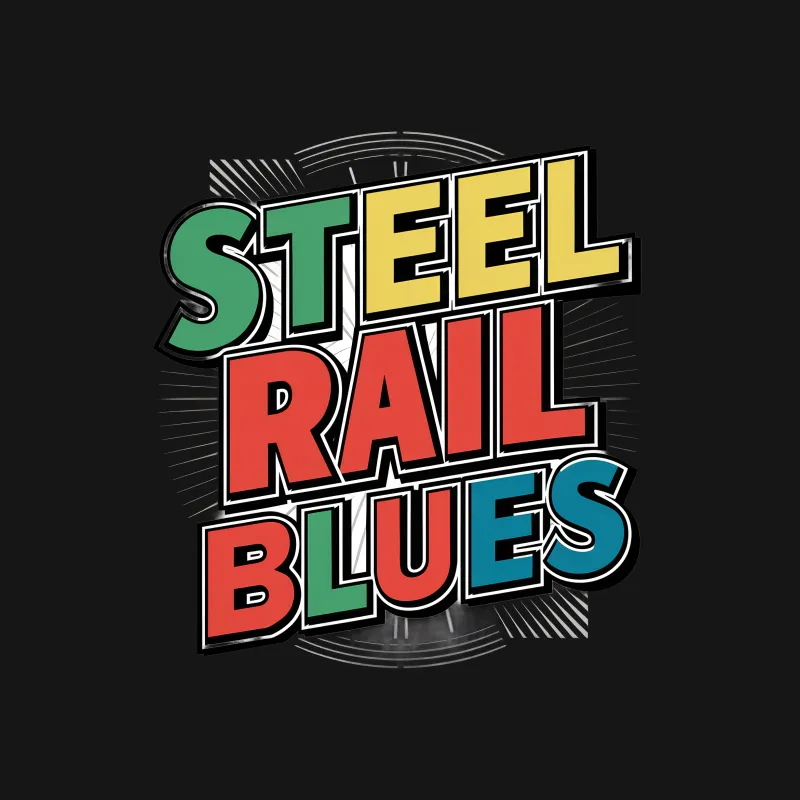 Vintage Style Steel Rail Blues T-Shirt, Retro Music Lover Tee, Unisex Graphic Shirt, Casual Wear, Unique Gift Idea, Soft Cotton Top Male T-Shirt