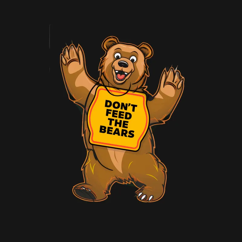 Funny Bear T-Shirt, Don't Feed The Bears, Animal Lover Gift, Unisex Graphic Tee, Outdoor Adventure Shirt, Wildlife Conservation Top Female T-Shirt