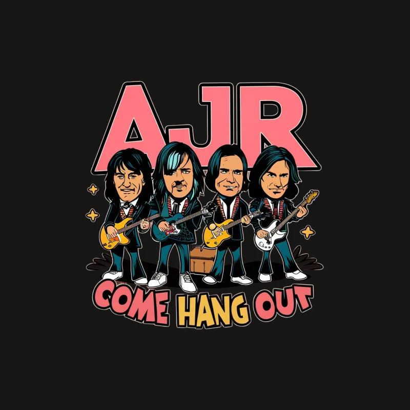 AJR Band Come Hang Out Graphic T-Shirt, Music Band Fan Merchandise, Unique Gift Idea Female T-Shirt