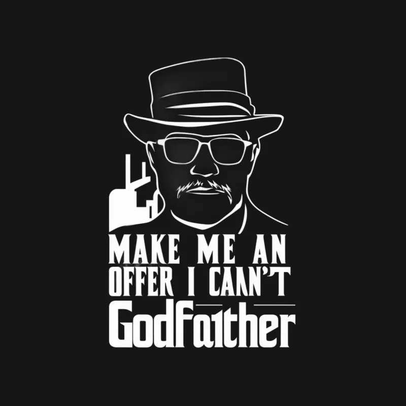 Vintage Godfather Movie Quote T-Shirt, Classic Film Line, Cool Men's Graphic Tee, Unique Gift Idea Male T-Shirt