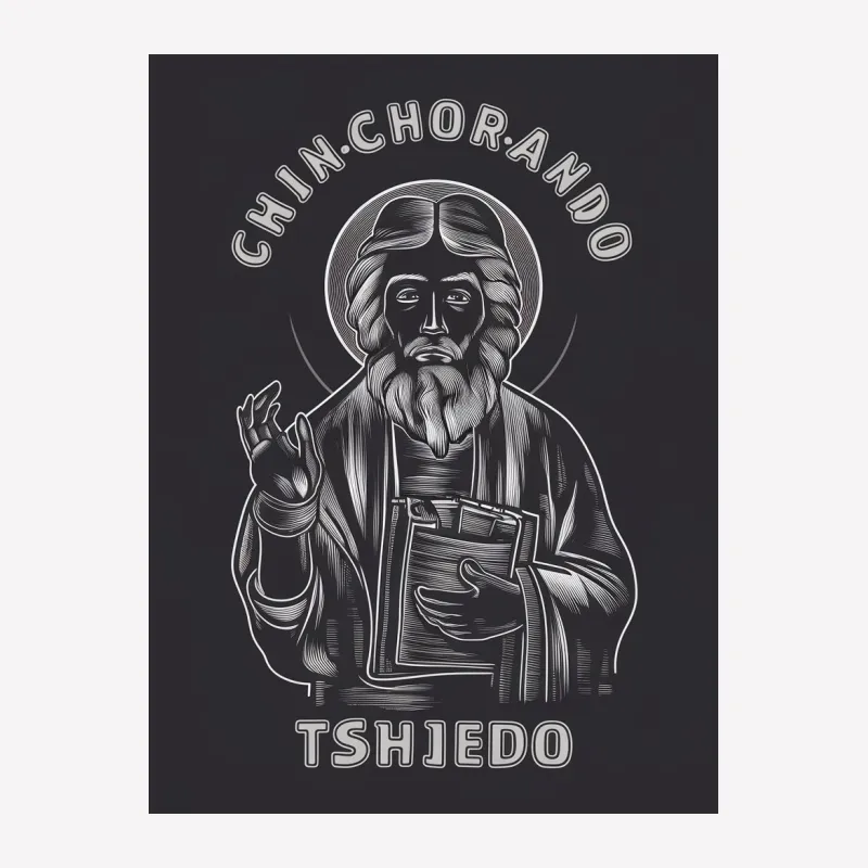 Chinchorando Tsijedo Vintage Style Graphic T-Shirt, Mystical Eastern Art, Unisex Fashion Tee Female T-Shirt