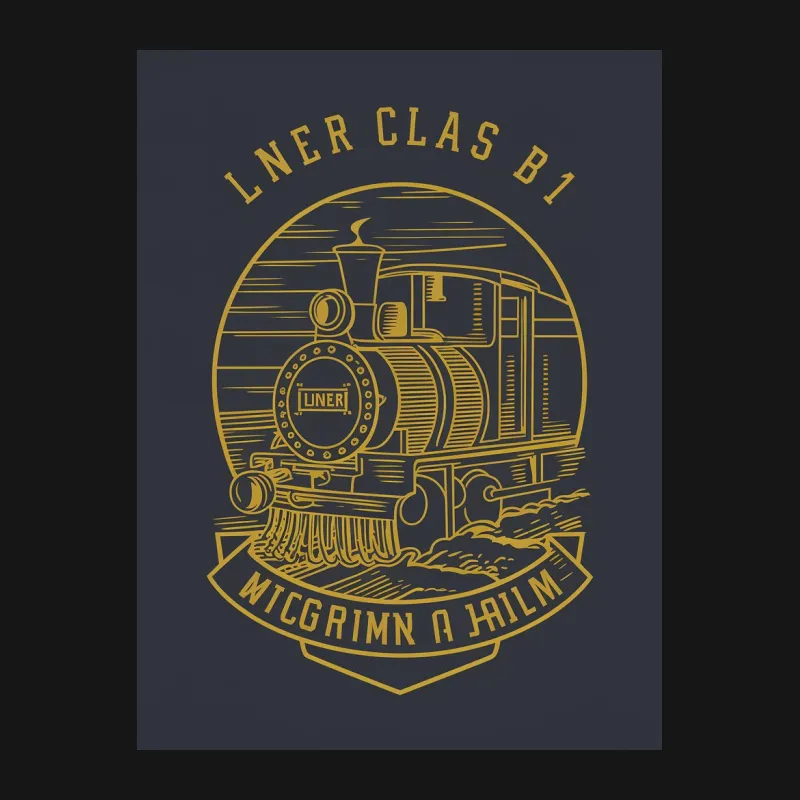 Vintage Train Graphic T-Shirt, Classic LNER Class B1 Locomotive, Railroad Enthusiast Tee, Unique Train Design Shirt Female T-Shirt