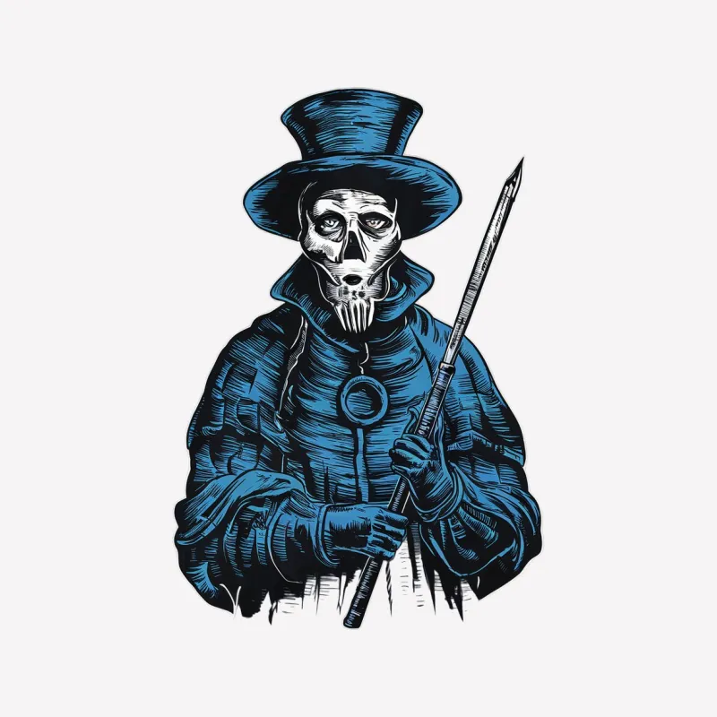 Gothic Skeleton in Top Hat and Cloak, Vintage Horror Graphic Tee, Unisex T-Shirt Design, Dark Art Apparel Male T-Shirt