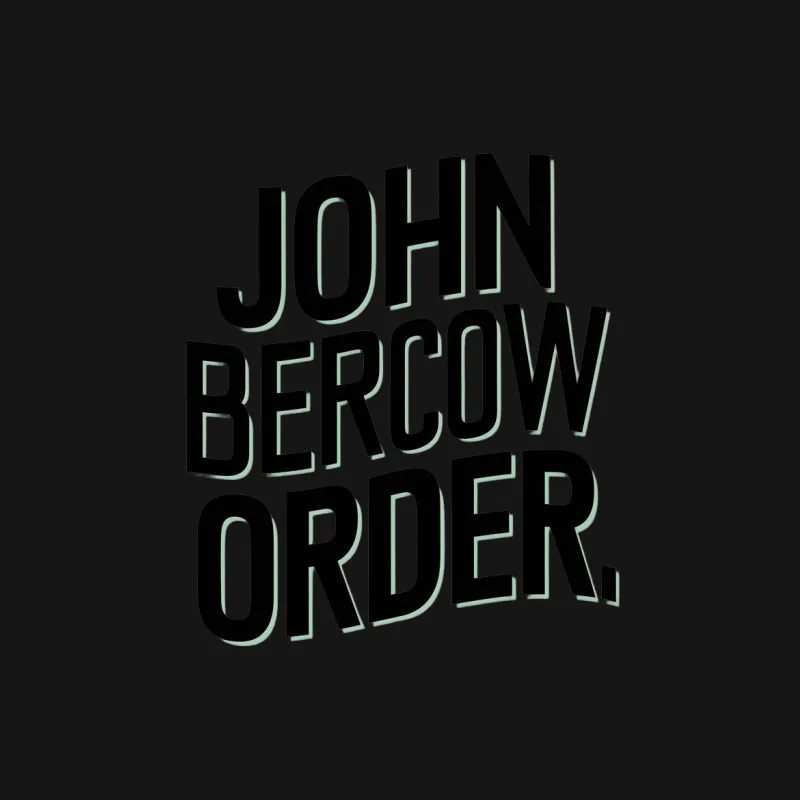 John Bercow ORDER Quote T-Shirt, Black and Green Typography Tee Female T-Shirt