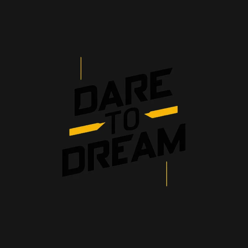 Dare to Dream Inspirational Quote T-Shirt, Motivational Text, Bold Graphic Tee, Unisex Apparel Male T-Shirt