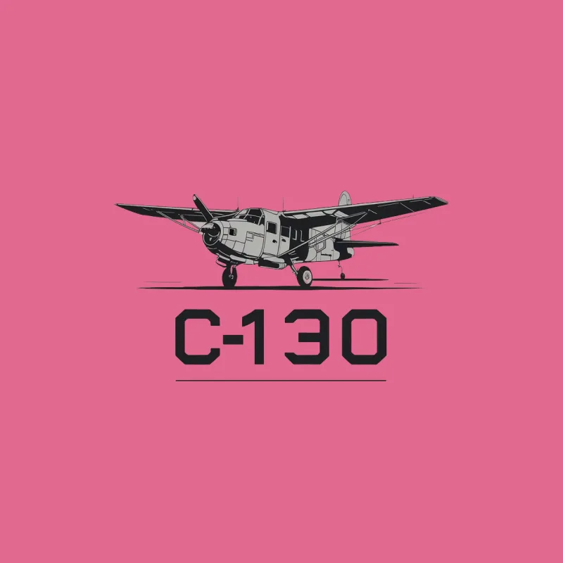 Vintage C-130 Airplane Graphic T-Shirt, Classic Aviation Enthusiast Tee, Military Aircraft Collector Gift Male T-Shirt