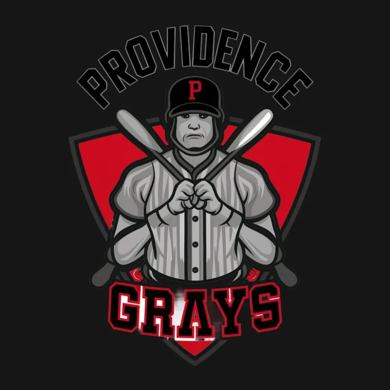 Providence Grays Vintage Baseball Team T-Shirt, Retro Sports Graphic Tee, Unisex Male T-Shirt