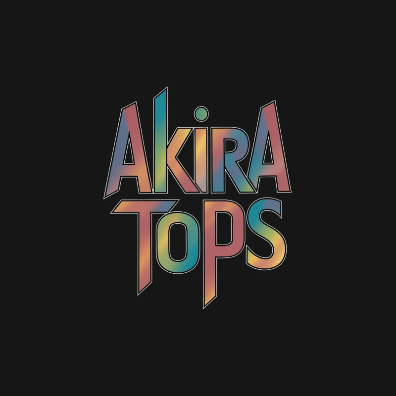 Akira Tops Colorful Logo T-Shirt, Unisex Graphic Tee, Casual Street Style Shirt, Fashion Apparel Male T-Shirt