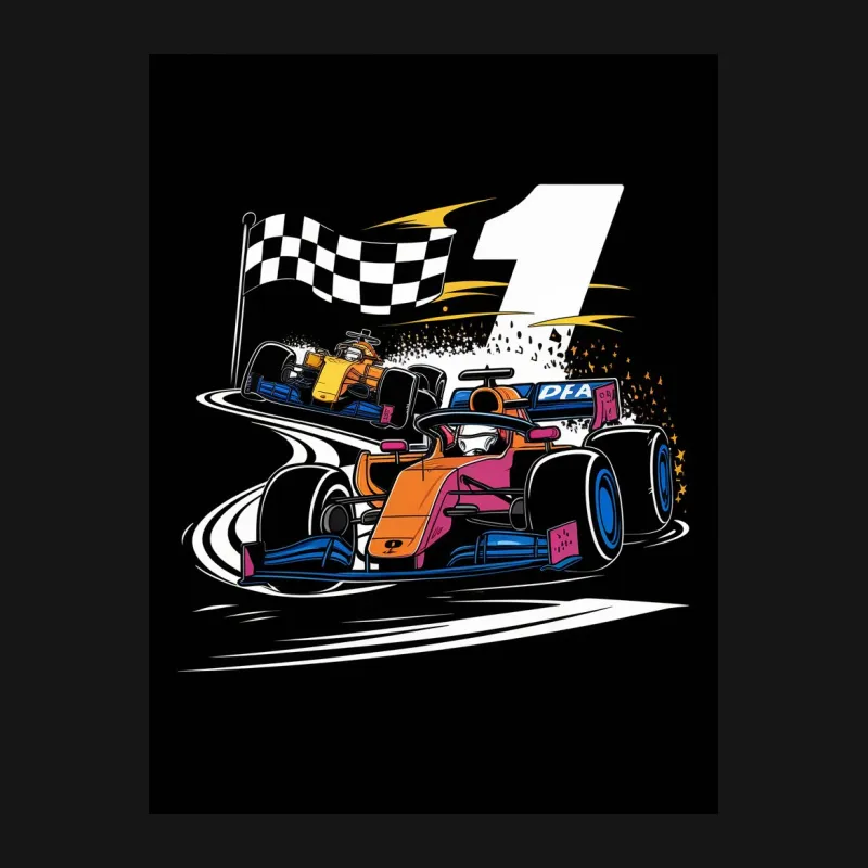 Racing Cars T-Shirt, Colorful Race Car Graphic Tee, Motorsports Fan Apparel, Unisex T-Shirt Male T-Shirt