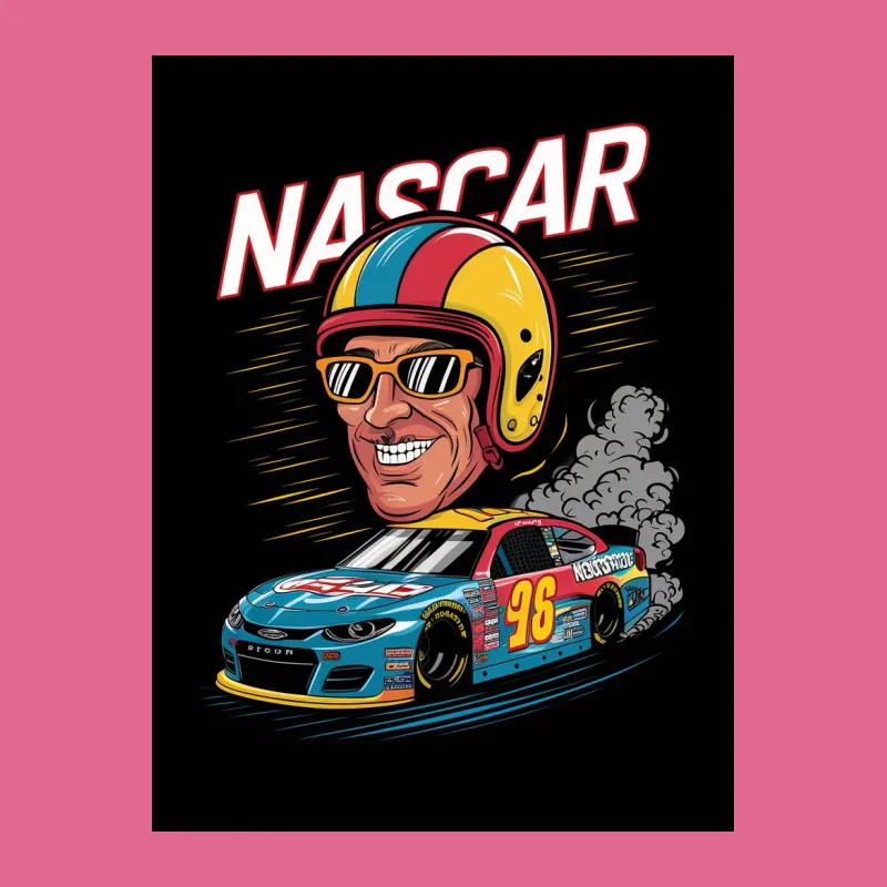 Vintage NASCAR T-Shirt, Retro Racing Graphic Tee, Cool Motorsport Car Design Shirt Male T-Shirt