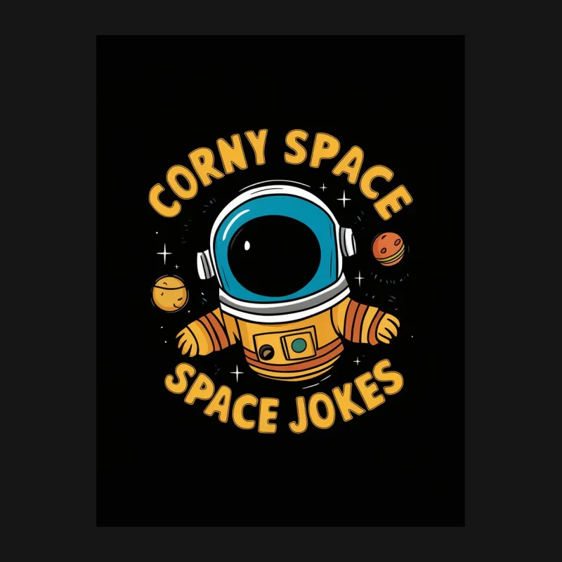 Funny Astronaut T-Shirt, Corny Space Jokes, Cool Universe Tee, Space Explorer Graphic Shirt for Men and Women Female T-Shirt