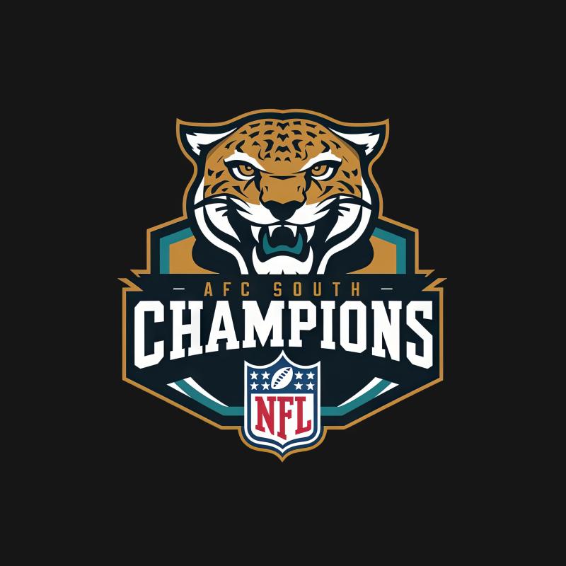 AFC South Champions T-Shirt, Tiger Graphic, NFL Sports Fan Tee, Casual Streetwear, Unisex Football Shirt, Graphic Tee for Men and Women Male T-Shirt