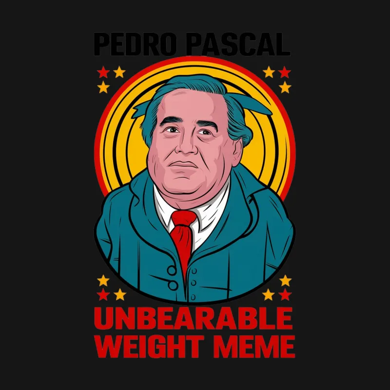 Pedro Pascal Retro Art T-Shirt, Pop Culture Graphic Tee, Movie Inspired Casual Clothing Female T-Shirt