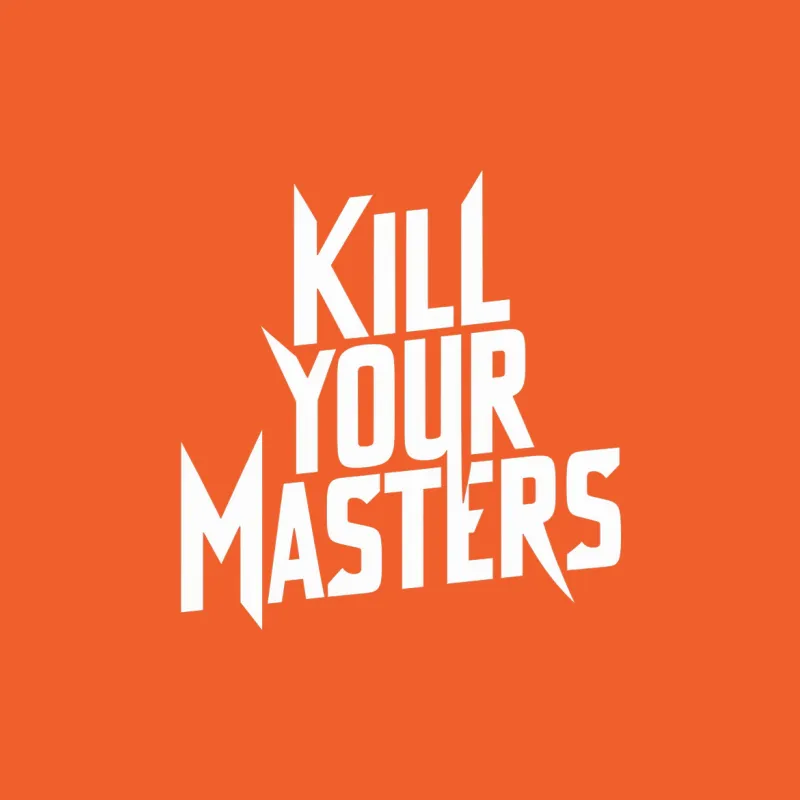 Kill Your Masters Bold Statement T-Shirt, Black and White Graphic Tee, Unisex Male T-Shirt