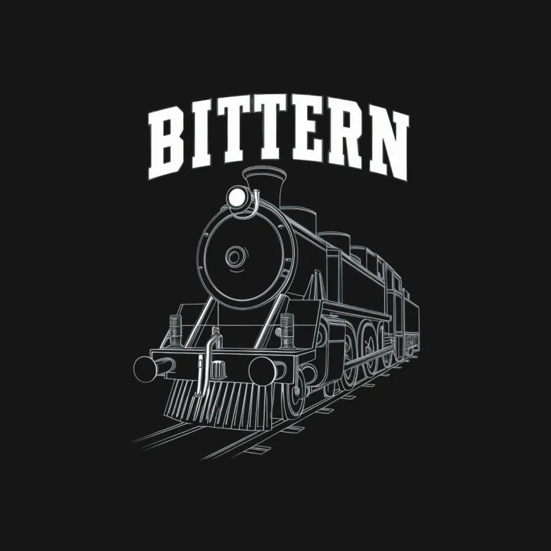 Vintage Train Sketch T-Shirt, Classic Locomotive Design, Railway Enthusiast Apparel, Gift for Train Lovers Male T-Shirt