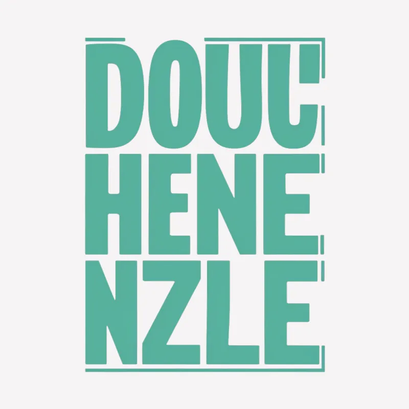 Douche NZLE Mint Green T-Shirt, Modern Typography Fashion Tee, Unique Graphic Unisex Shirt, Trendy Casual Top for All Male T-Shirt