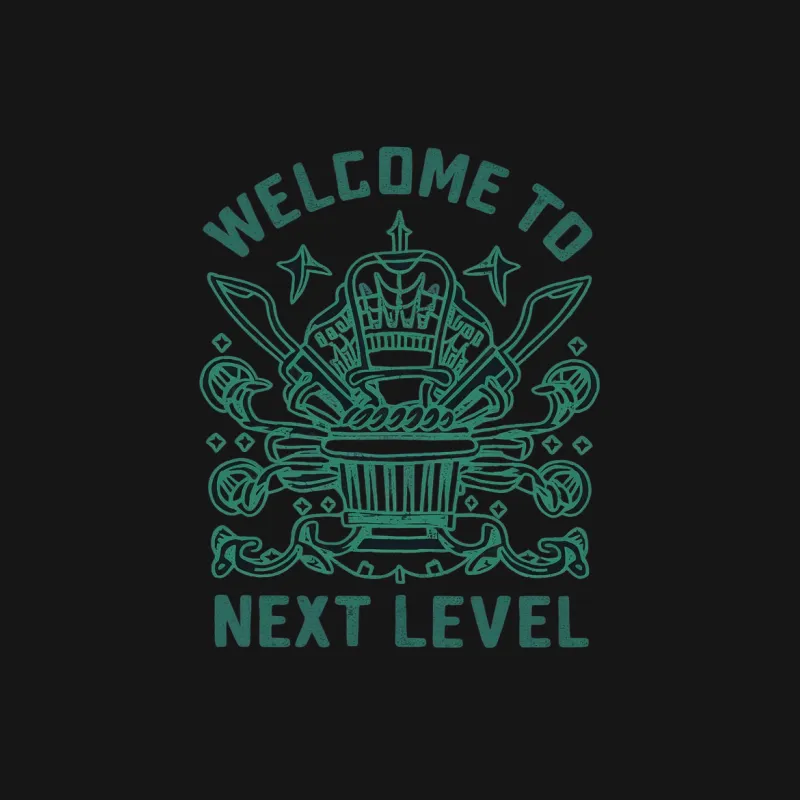 Welcome to Next Level T-Shirt, Retro Vintage Gaming Tee, Graphic Unisex Adult Apparel Male T-Shirt