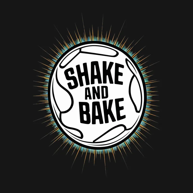 Shake and Bake Soccer Ball T-Shirt, Sporty Graphic Tee, Unique Soccer Fan Gift Male T-Shirt