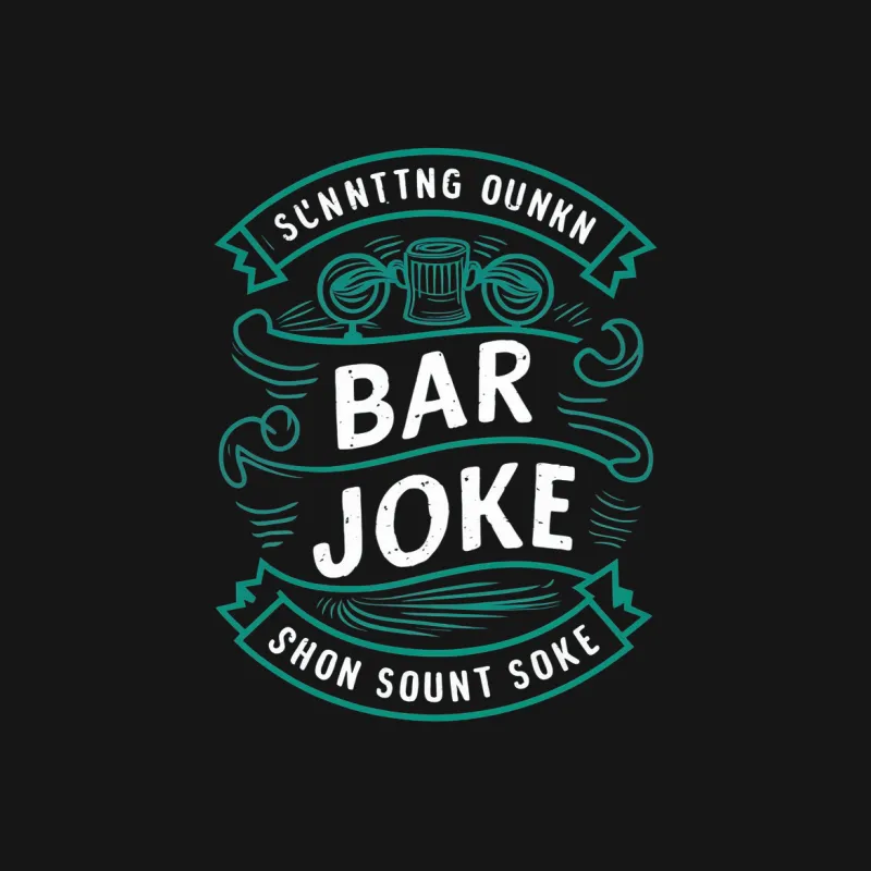 Vintage Bar Joke Graphic T-Shirt, Unique Beer Lover's Gift, Men's Casual Wear Female T-Shirt