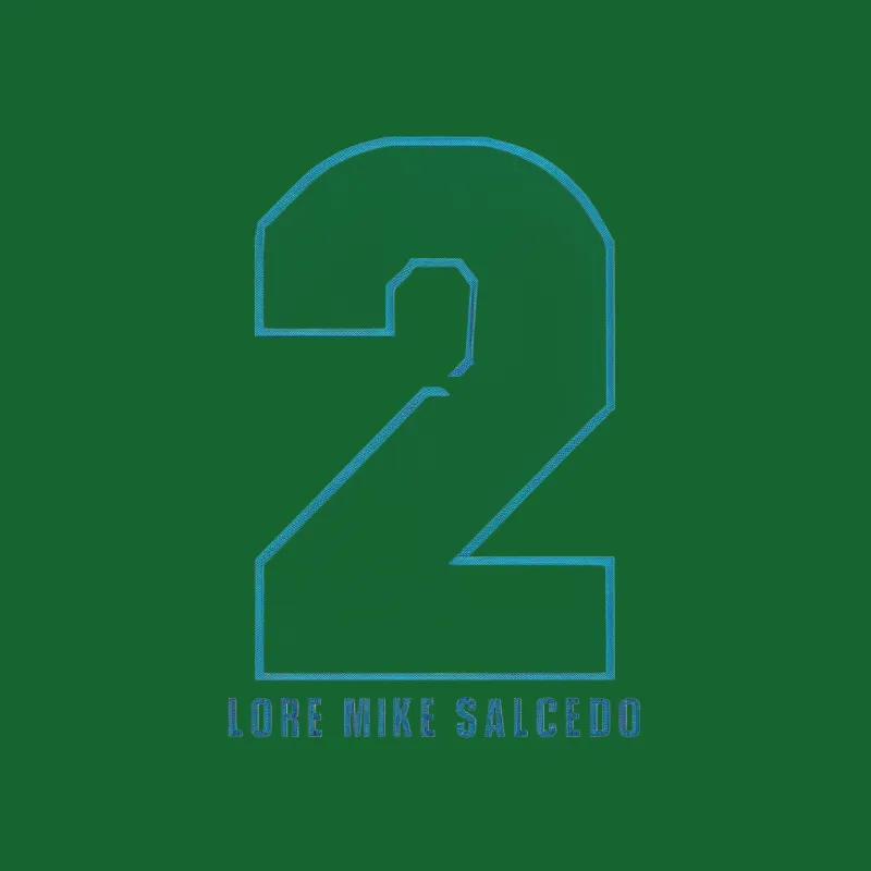 Stylish Number 2 Graphic T-Shirt - Lore Mike Salcedo Design, Unisex Soft Cotton Tee Male T-Shirt