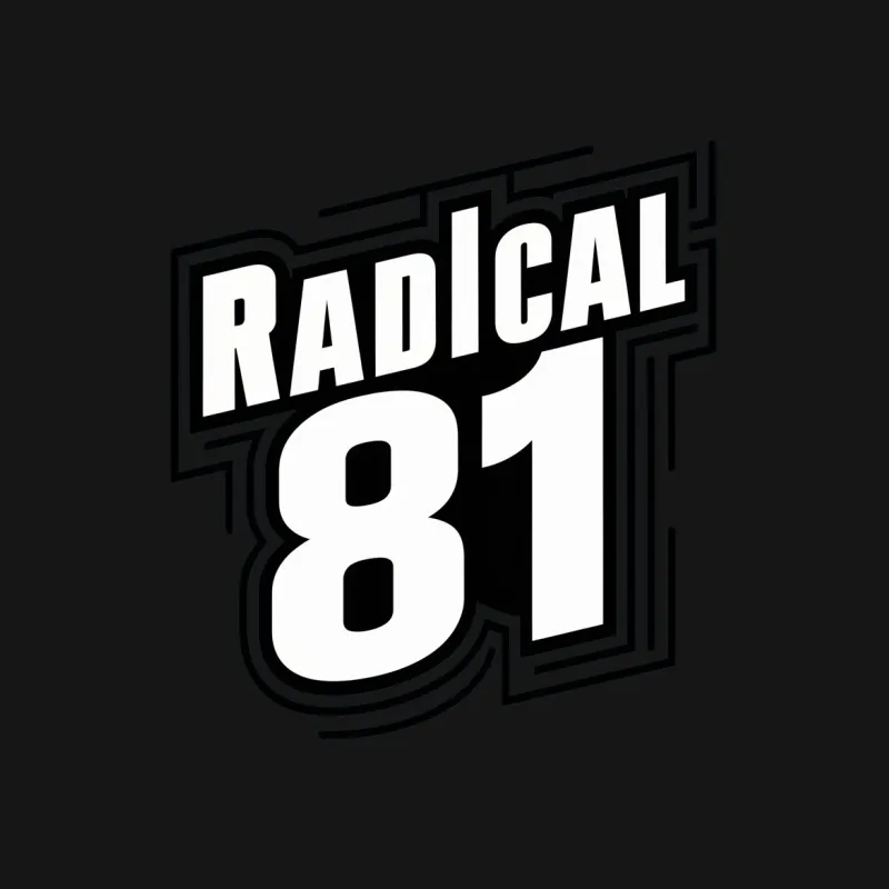 Radical 81 Vintage Style T-Shirt, Classic Bold Graphic Tee, Retro Fashion, Urban Streetwear, Unisex T-Shirt Design Male T-Shirt