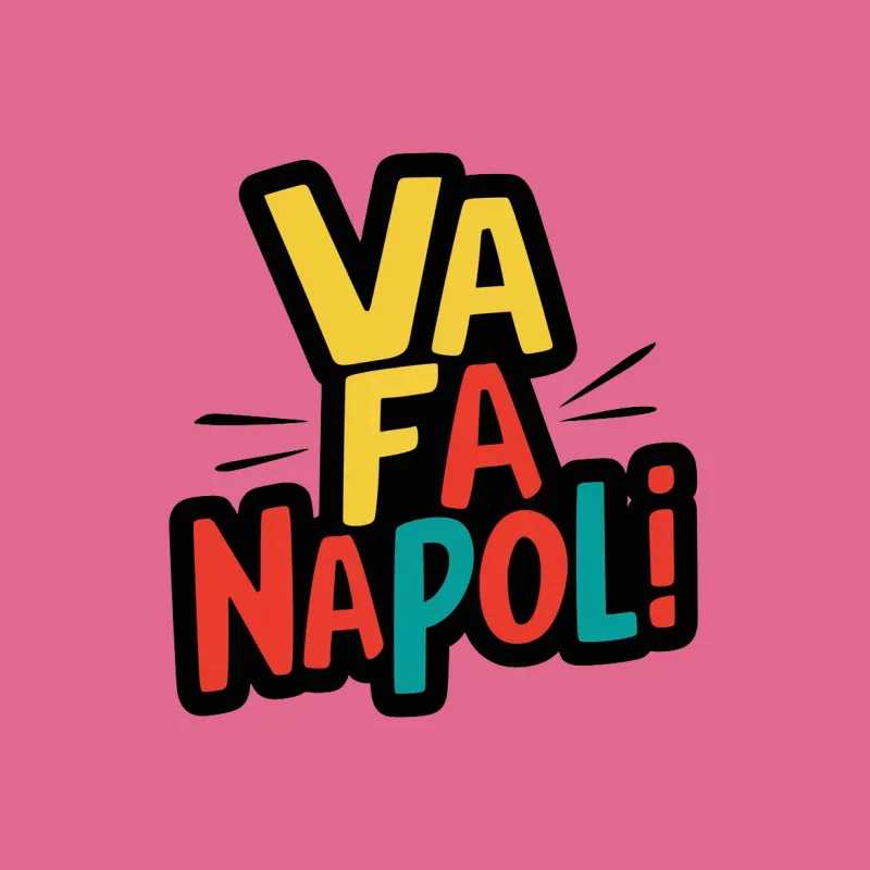 Colorful Vai Napoli Italian Soccer Fan T-Shirt, Vibrant Sports Support Apparel Female T-Shirt