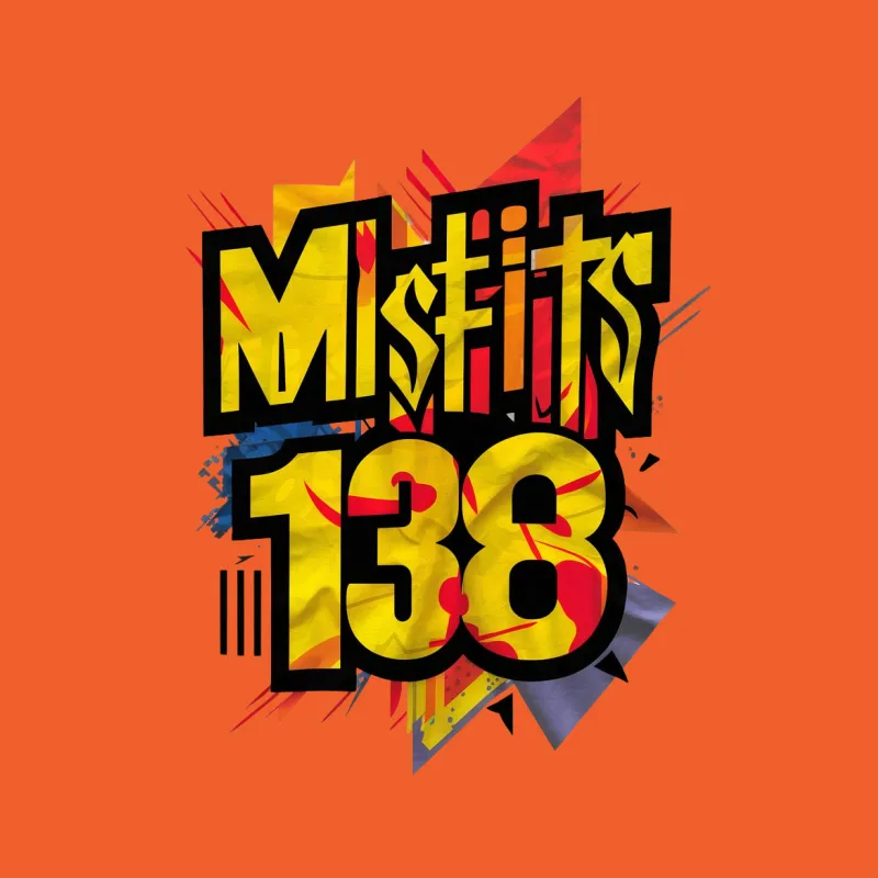 Vintage Misfits 138 Graphic T-Shirt, Bold Colorful Punk Rock Band Tee Male T-Shirt