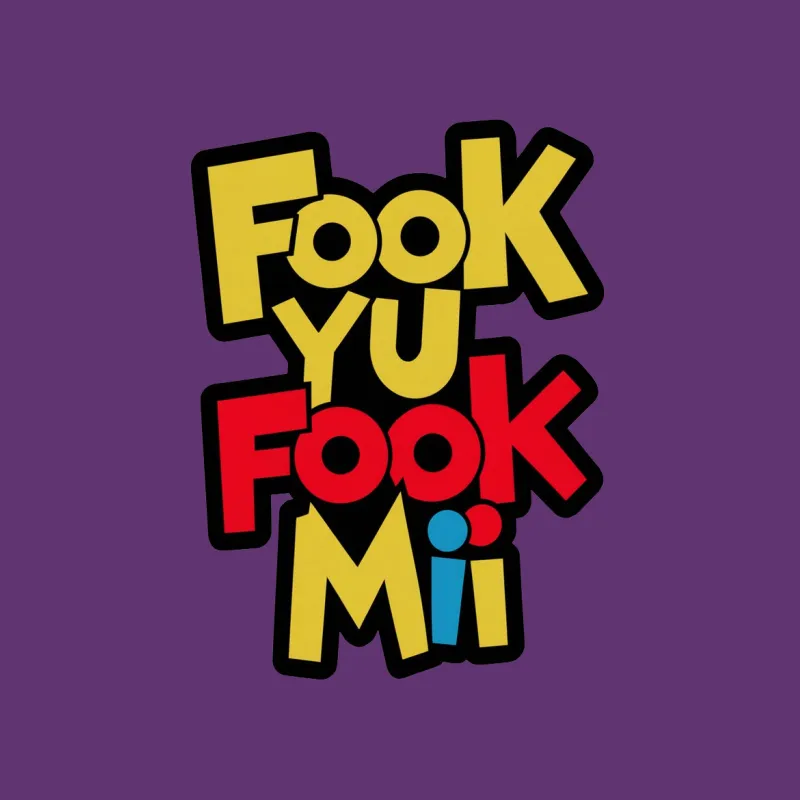 Bold Fook Yu Fook Mi Graphic T-Shirt, Colorful Statement Tee, Unisex Pop Culture Shirt Male T-Shirt