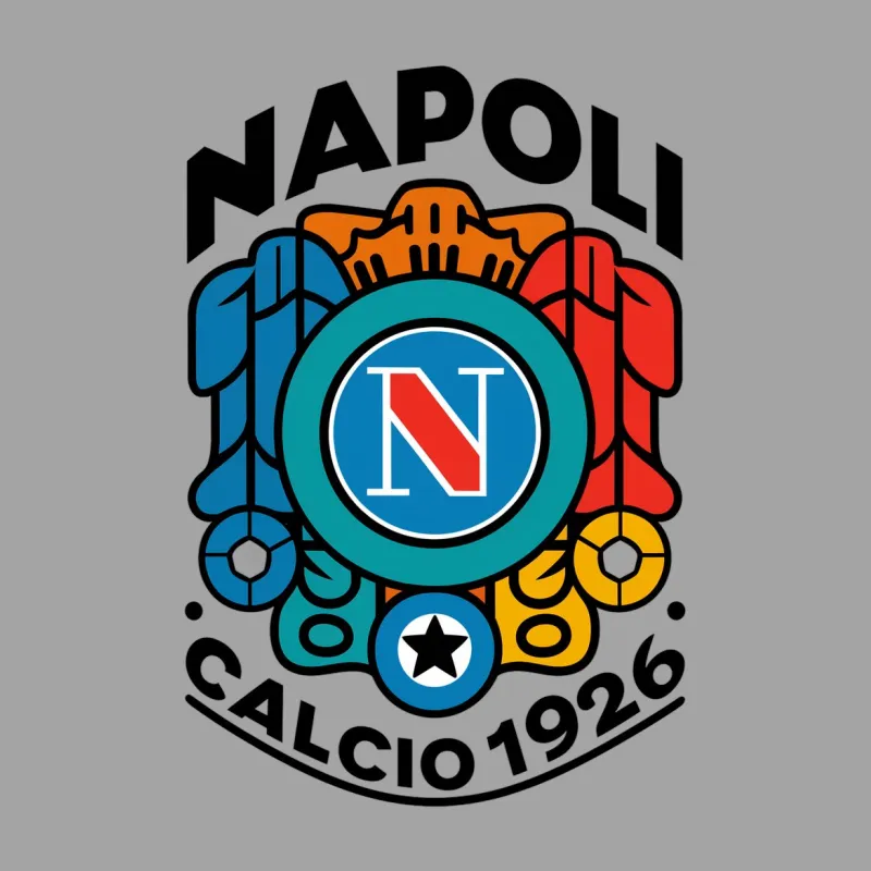 Napoli Calcio 1926 Logo T-Shirt, Vintage Italian Soccer Club Tee, Sports Fan Gift Female T-Shirt