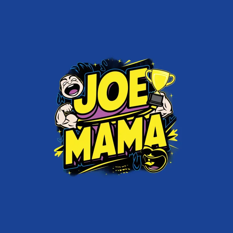 Joe Mama Trophy Winner Funny Meme T-Shirt, Bold Graphic Tee, Unique Pop Culture Apparel Male T-Shirt