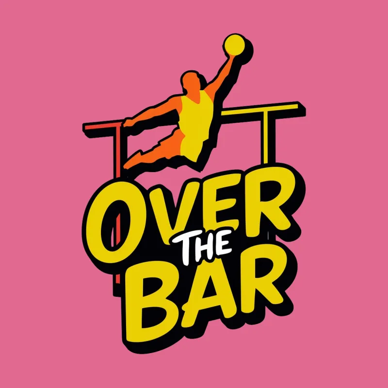 Over The Bar Basketball Slam Dunk Graphic T-Shirt, Athletic Fashion Tee, Sports-inspired Clothing Male T-Shirt