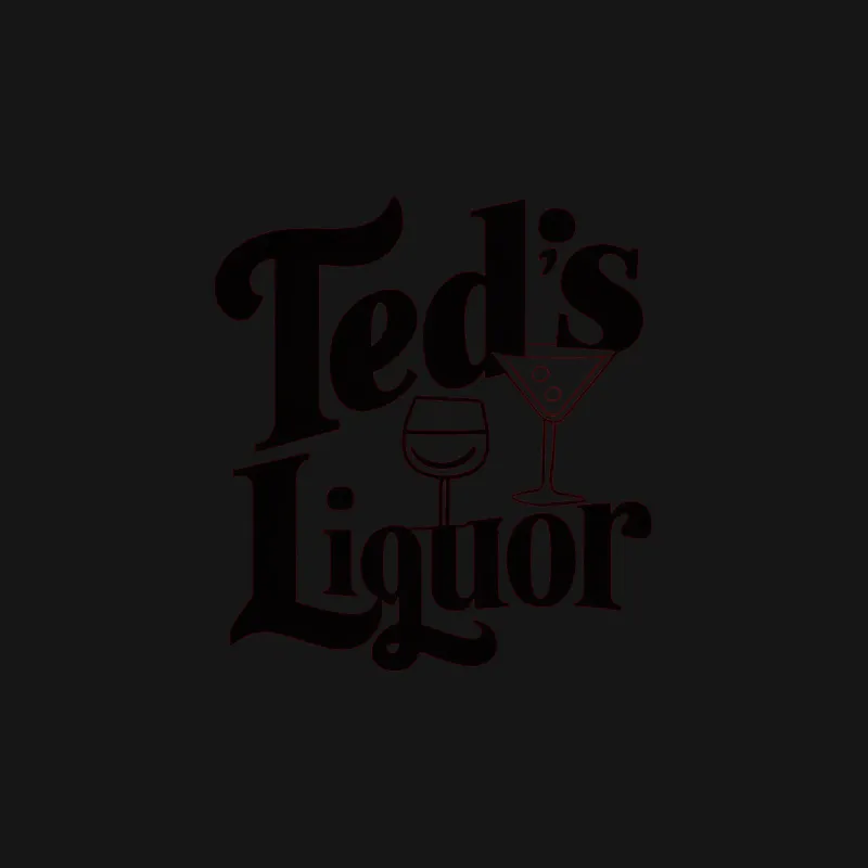 Ted's Liquor Vintage Logo T-Shirt, Classic Bar Theme Graphic Tee, Unisex Casual Shirt Female T-Shirt