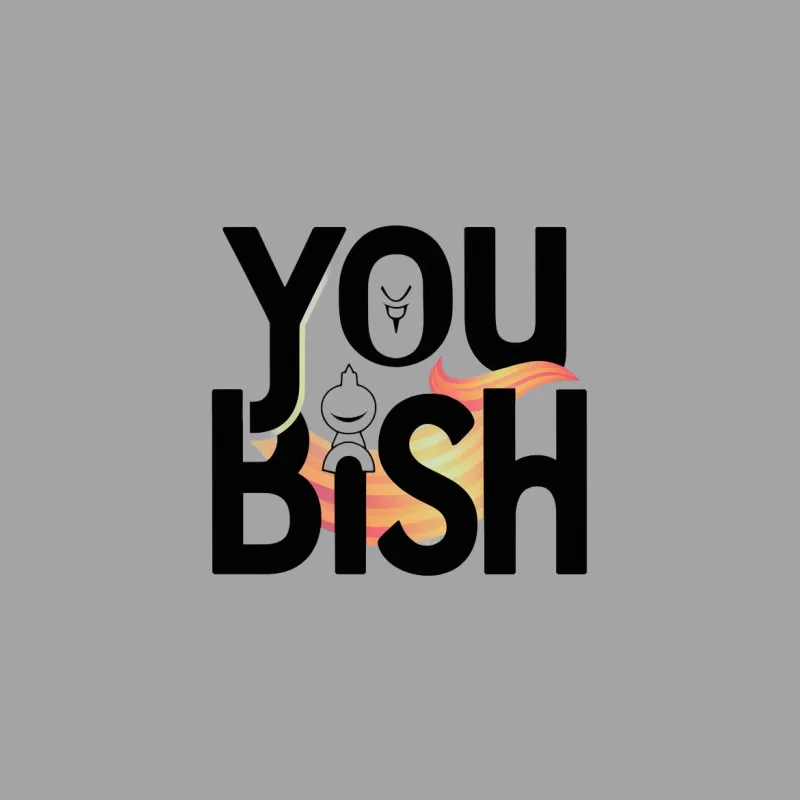 You Bish Graphic T-Shirt, Abstract Art Design, Colorful Unisex Tee, Fashion Casual Wear, Gift for Friends Male T-Shirt