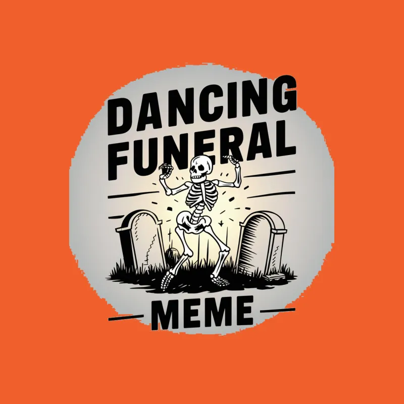 Dancing Skeleton Meme T-Shirt, Funny Halloween Costume Tee, Unisex Graphic Shirt Male T-Shirt