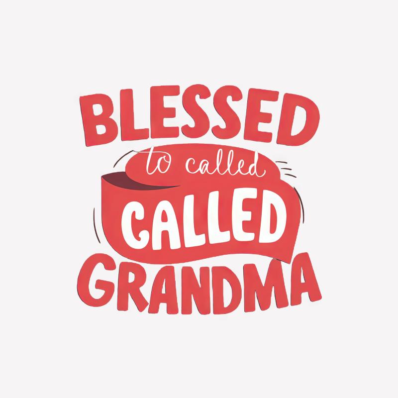 Blessed to be Called Grandma Red and White T-Shirt Design, Perfect Gift for Grandmothers Female T-Shirt