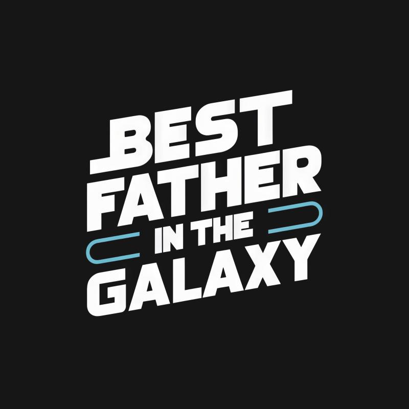 Best Father in the Galaxy T-Shirt, Funny Dad Gift, Father's Day Space Themed Tee, Unique Daddy Apparel, Casual Men's Clothing Female T-Shirt