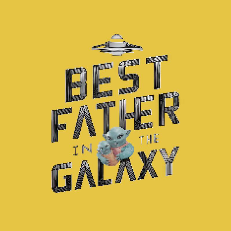 Best Father in the Galaxy T-Shirt, Dad Gift, Star Inspired Tee, Men's Graphic Shirt, Father's Day Present, Cool Dad Top Female T-Shirt