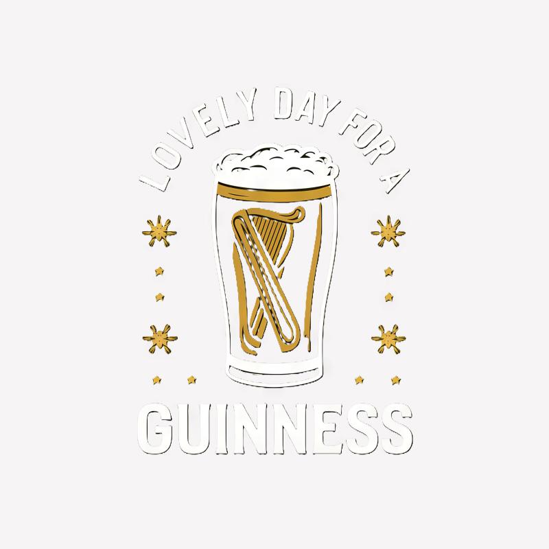 Lovely Day for a Guinness Beer T-Shirt, Harp Graphic Tee, St Patrick's Day Shirt, Unisex Pub Apparel Male T-Shirt