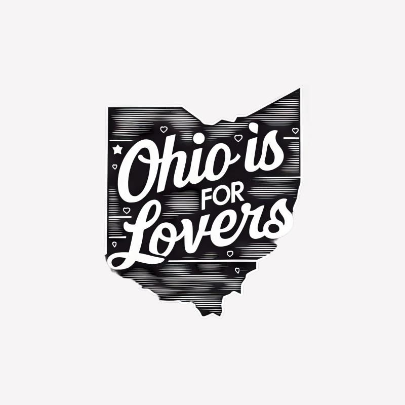 Ohio Is For Lovers T-Shirt, Vintage Style Ohio State Shirt, Unisex Graphic Tee, American State Pride Casual Wear, Gift Idea Male T-Shirt