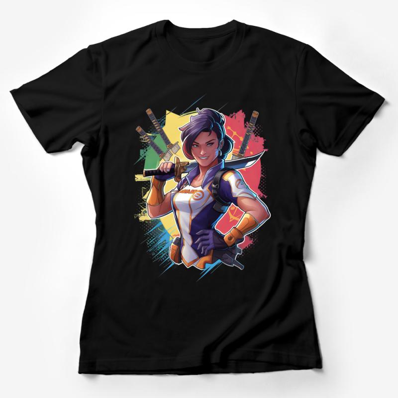 Colorful Anime Character Graphic T-Shirt, Unique Anime Design Tee, Vibrant Casual Wear, Unisex T-Shirt Female T-Shirt