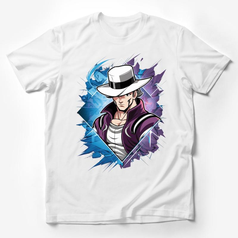 Stylish Anime Character T-Shirt, Cool Graphic Tee, Fashionable Streetwear, Manga Hero Shirt, Casual Cosplay Top, Unique Gift for Fans Male T-Shirt