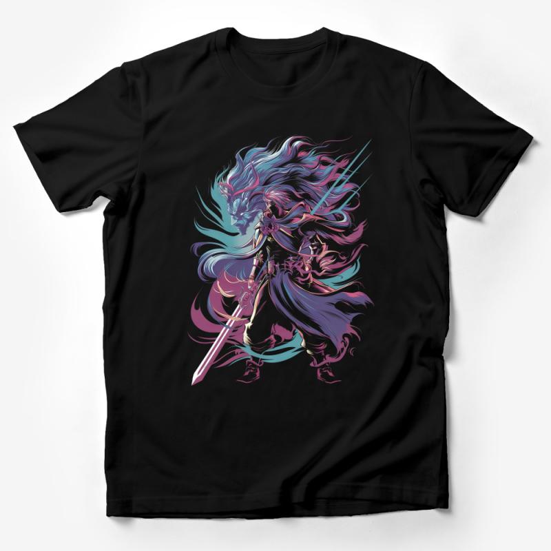 Samurai Warrior Graphic Tee, Japanese Style Artistic Illustration, Unisex Fashion T-Shirt, Cultural Apparel, Urban Streetwear, Unique Design Top Male T-Shirt