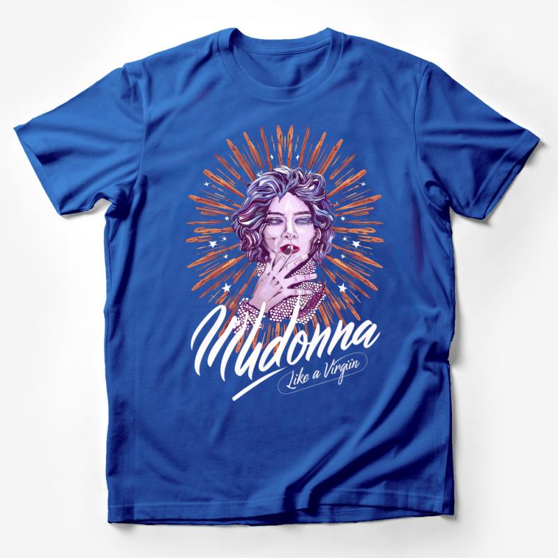 Vintage-Inspired Pop Star Graphic Tee, Retro Music Icon T-Shirt, Unisex Casual Wear, Like a Virgin Inspired Shirt, Soft Cotton Tee Male T-Shirt