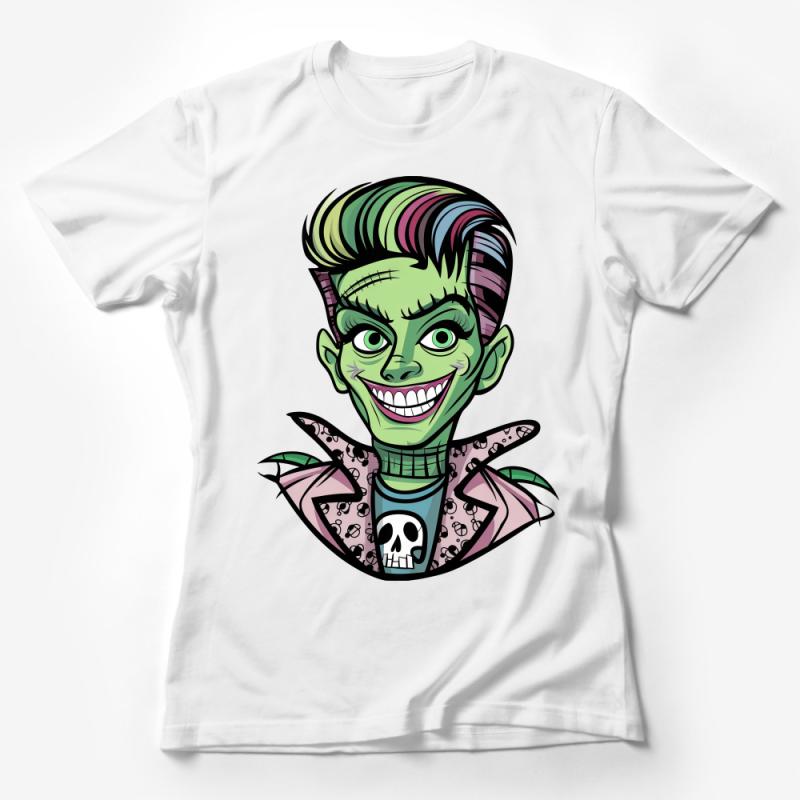 Funky Monster Cartoon Character T-Shirt, Colorful Unisex Tee, Retro Style Graphic Shirt, Casual Cool Party Wear Female T-Shirt