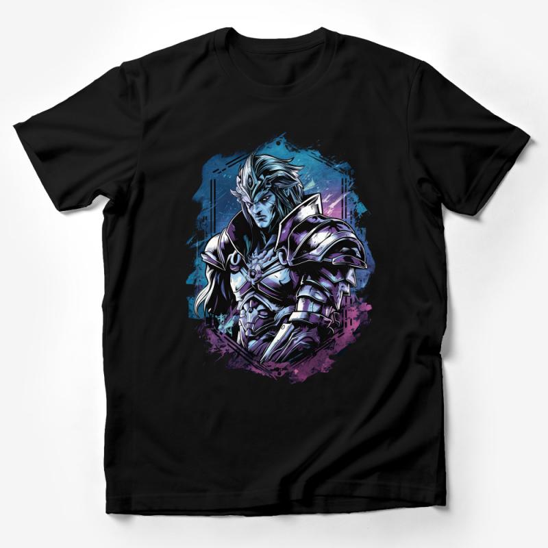 Fantasy Warrior T-Shirt, Cool Knight Graphic Tee, Men's Urban Style Shirt, Popular Game Inspired Clothing, Unique Gift Male T-Shirt