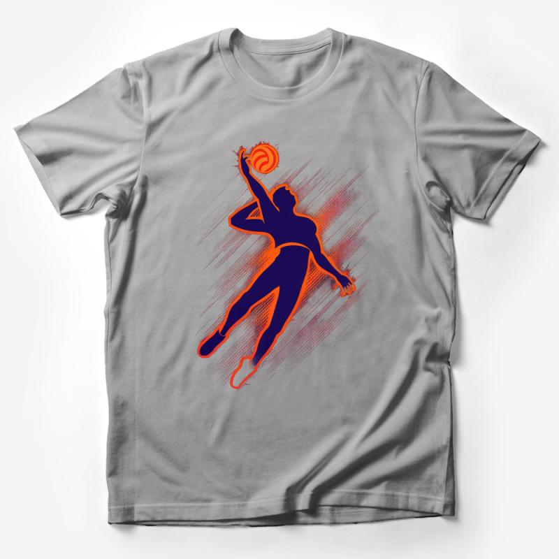 Dynamic Basketball Player T-Shirt, Athletic Slam Dunk Graphic Tee, Unisex Sports Shirt Male T-Shirt