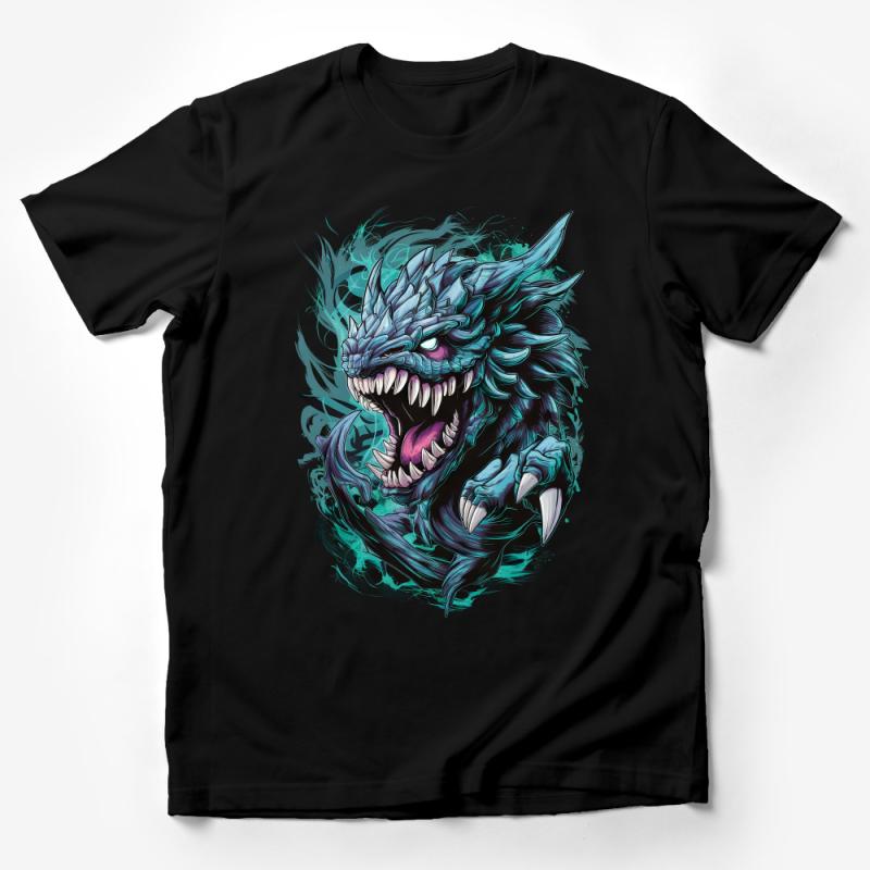 Mythical Dragon Graphic T-Shirt, Fantasy Creature Tee, Unisex Mystic Dragon Shirt, Cool Beast Artwork Apparel, Gift for Fantasy Lovers Male T-Shirt